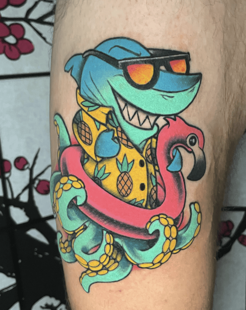 Sharktopus Cool Shark Tattoo