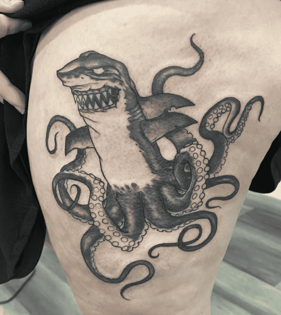 Sharktopus Fierce Shark Tattoo