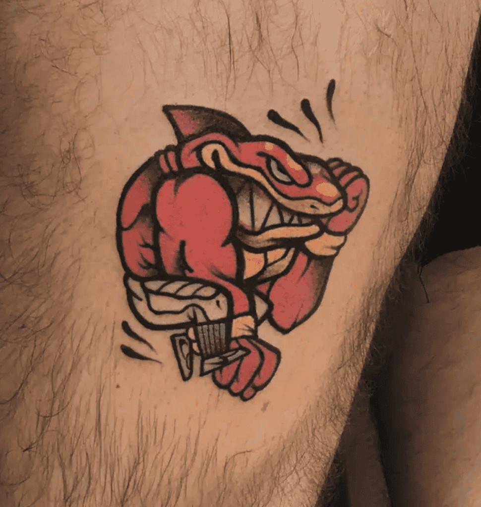 Street Sharks Big Slammu Tattoo
