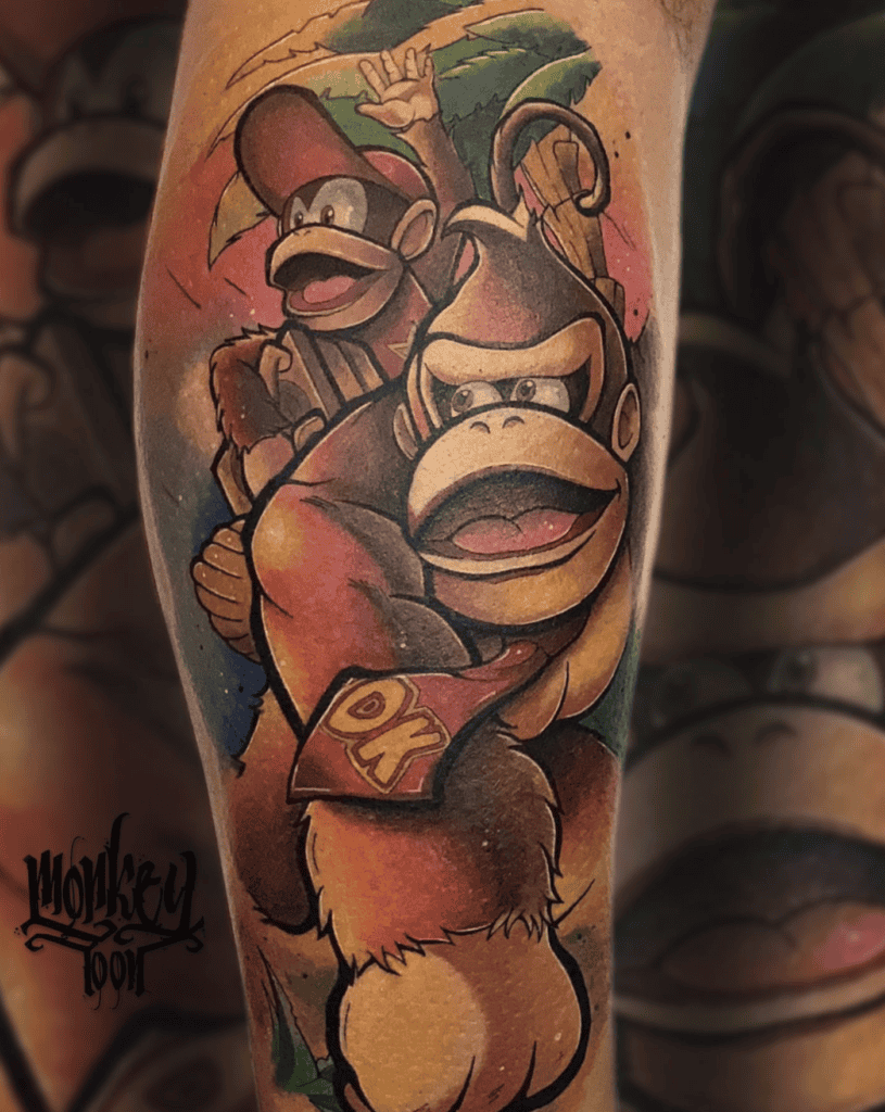 Donkey Kong Diddy Tattoo
