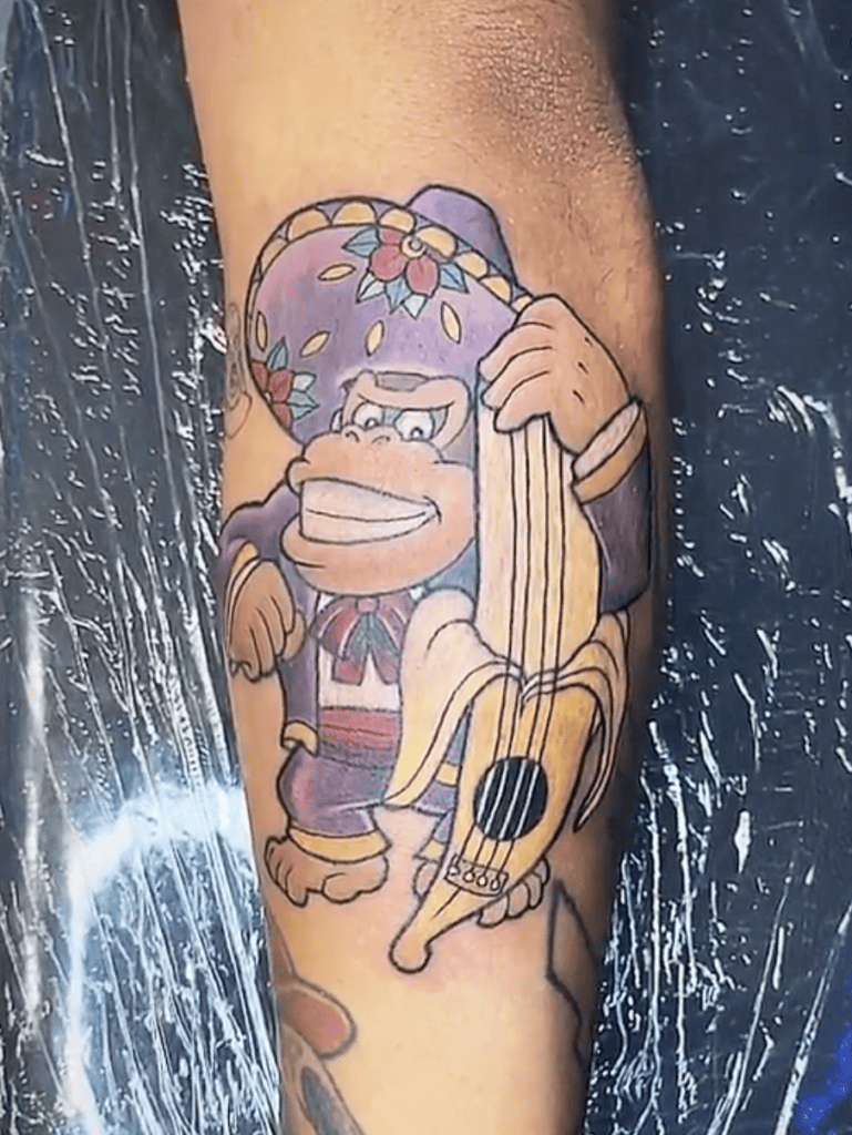 Donkey Kong Mexico Tattoo