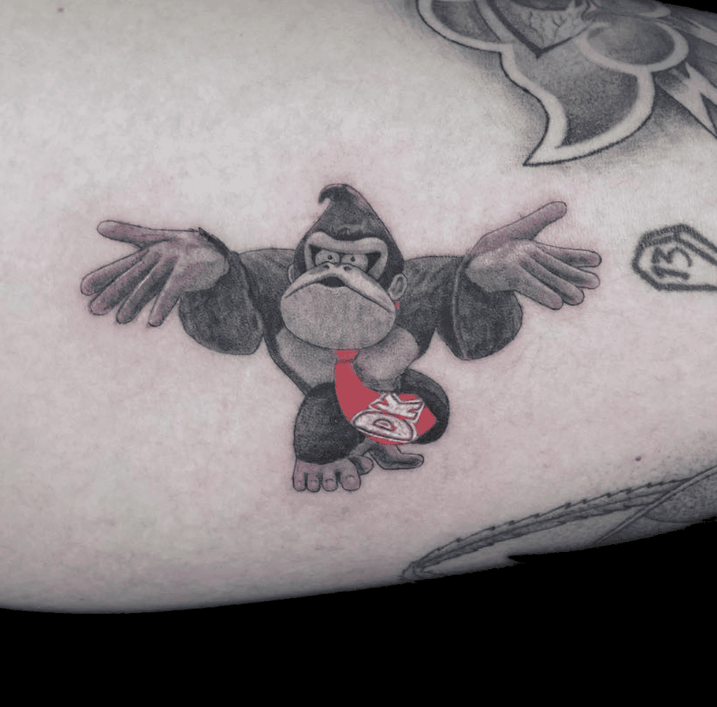 Donkey Kong Smash Tattoo