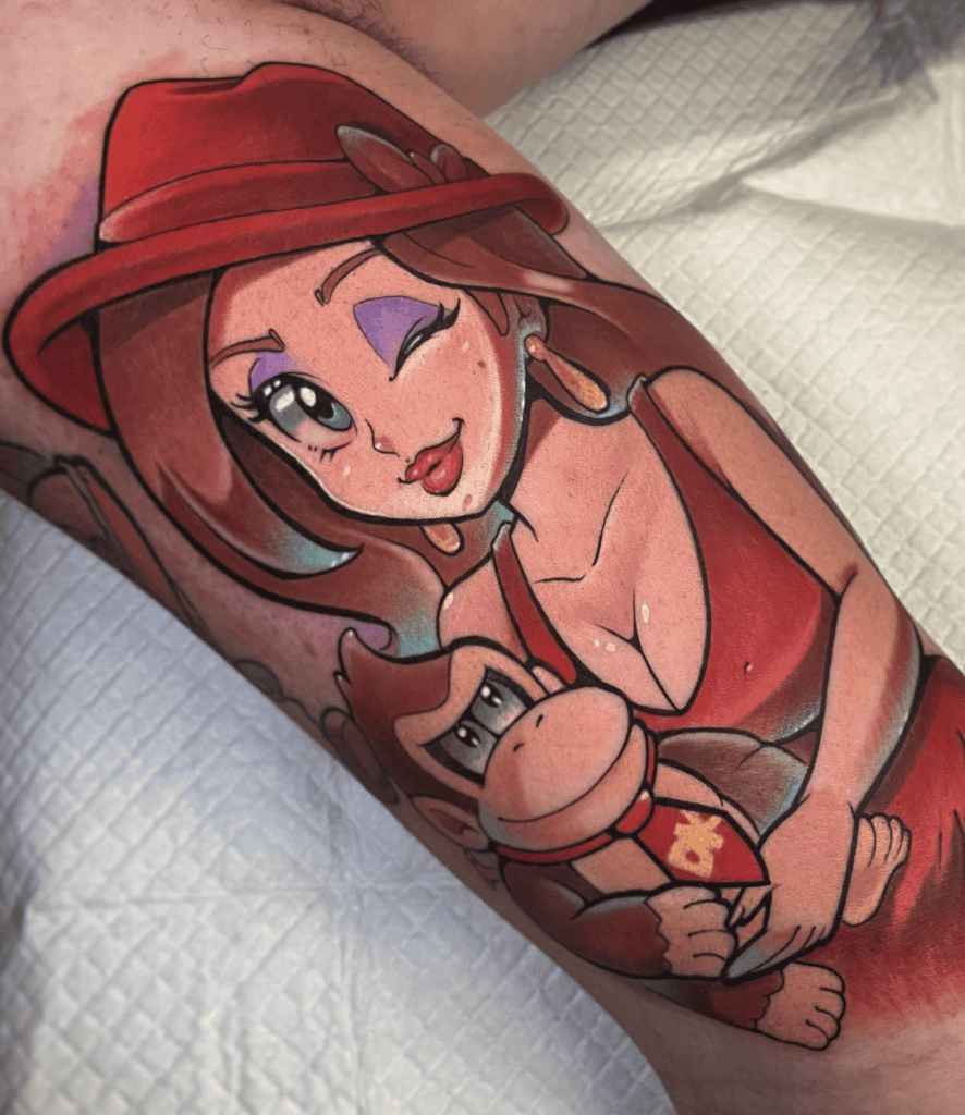 Pauline Donkey Kong Tattoo
