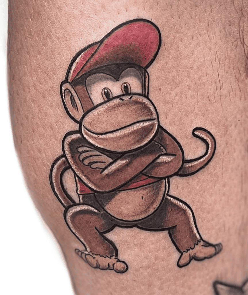 Diddy Kong Donkey Kong Tattoo