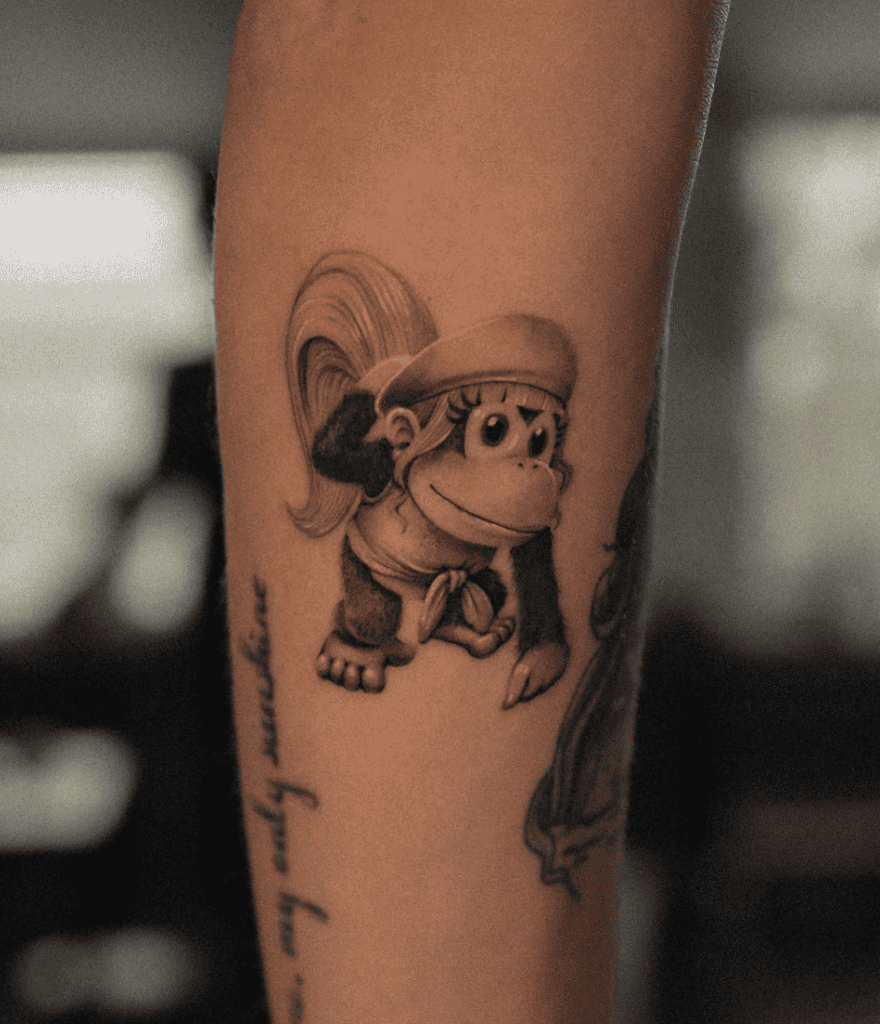 Dixie Kong Donkey Kong Tattoo