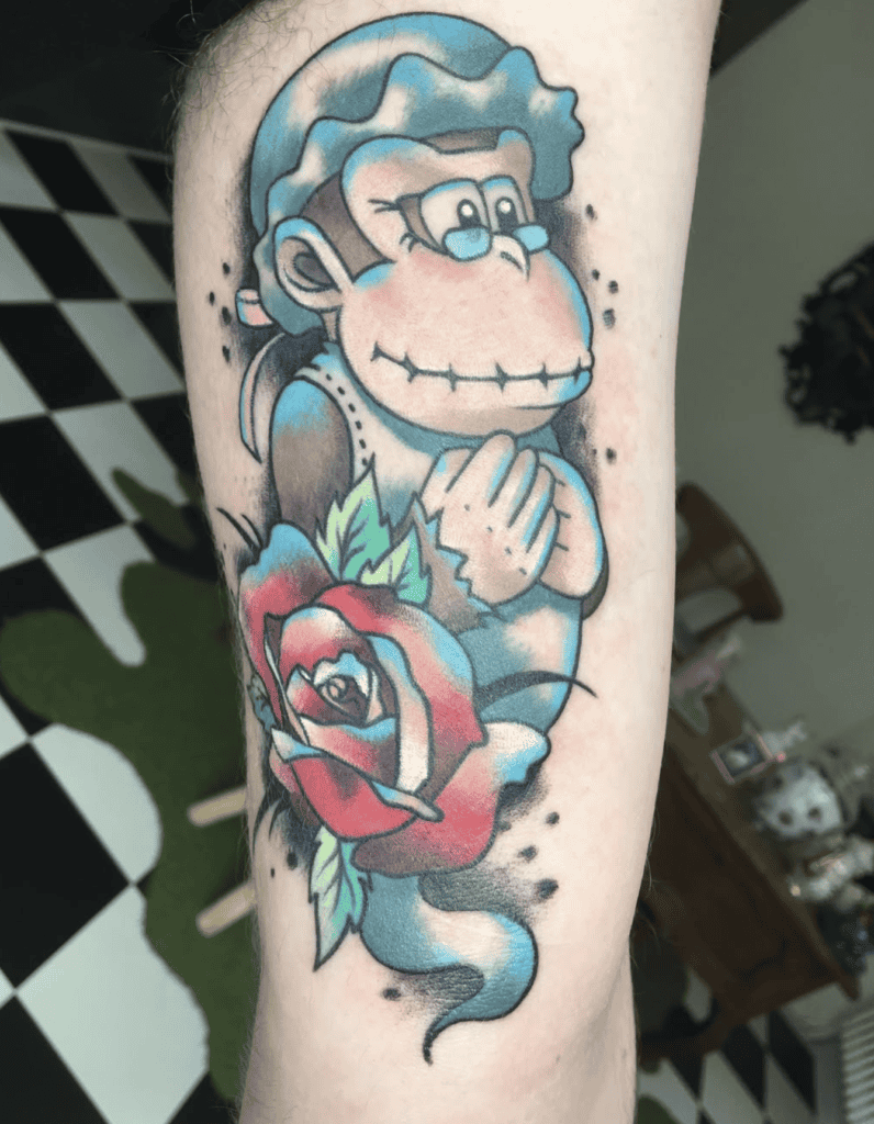 Wrinkly Kong Donkey Kong Tattoo