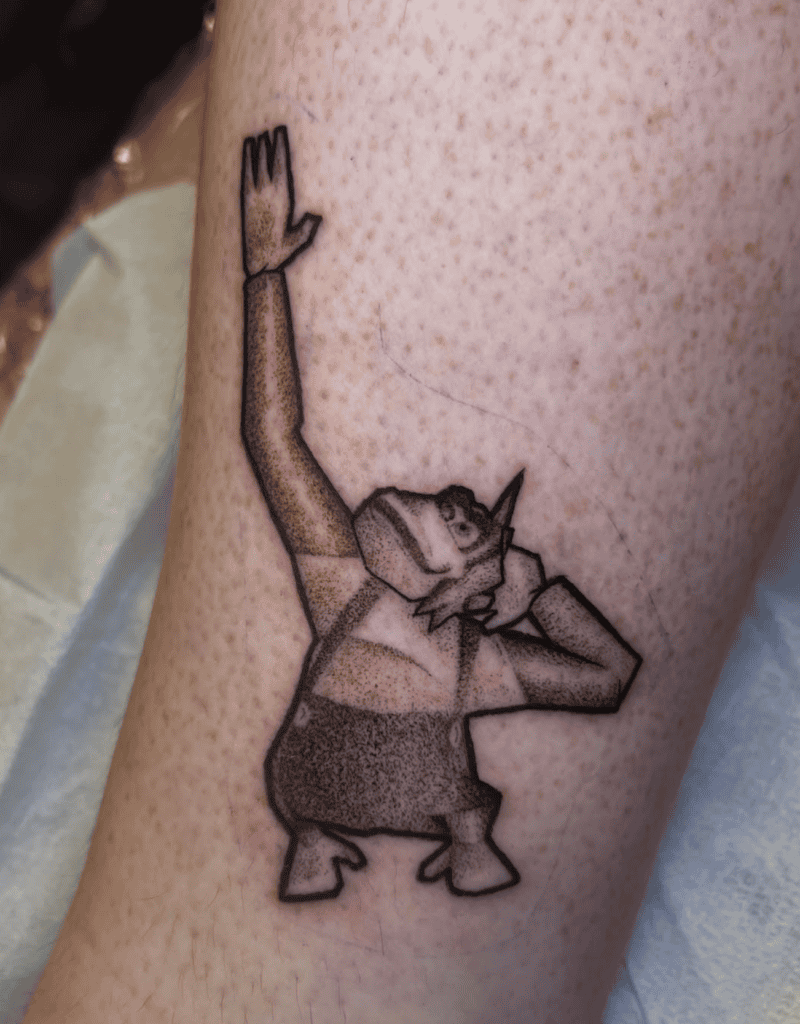 Lanky Kong Stretch Donkey Kong Tattoo
