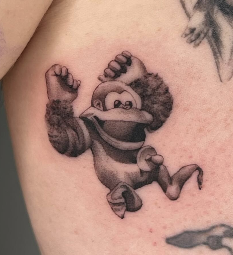 Kiddy Kong Donkey Kong Tattoo