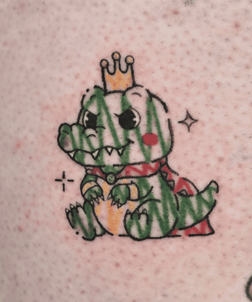 King K. Rool Cute Donkey Kong Tattoo