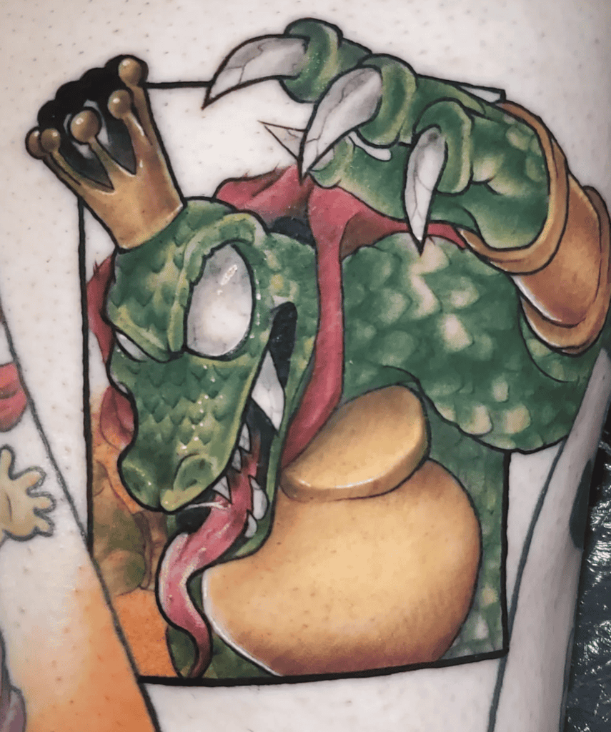 King K. Rool Fierce Donkey Kong Tattoo