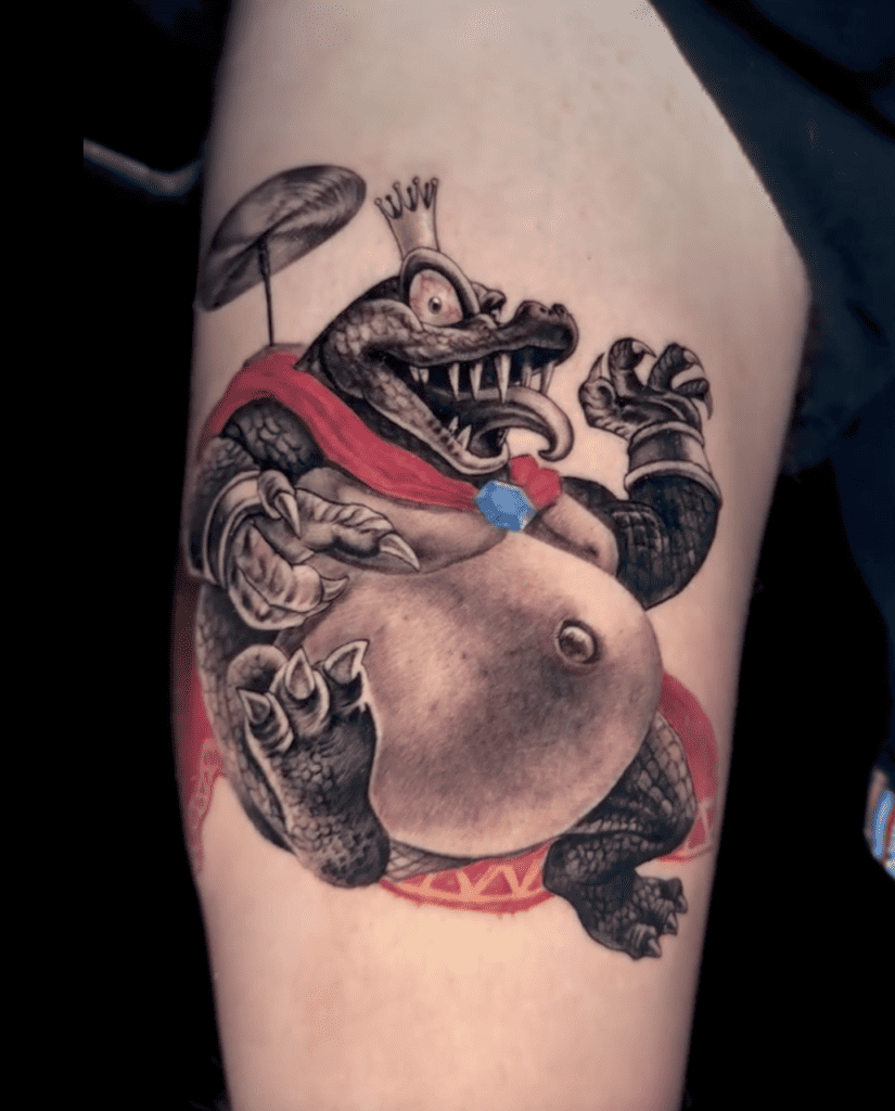 King K. Rool Glide Donkey Kong Tattoo