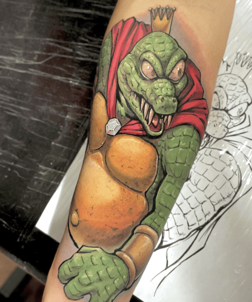 King K. Rool Pose Donkey Kong Tattoo