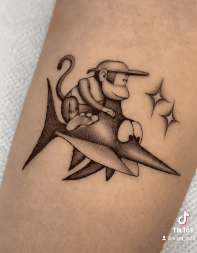 Enguarde Donkey Kong Tattoo