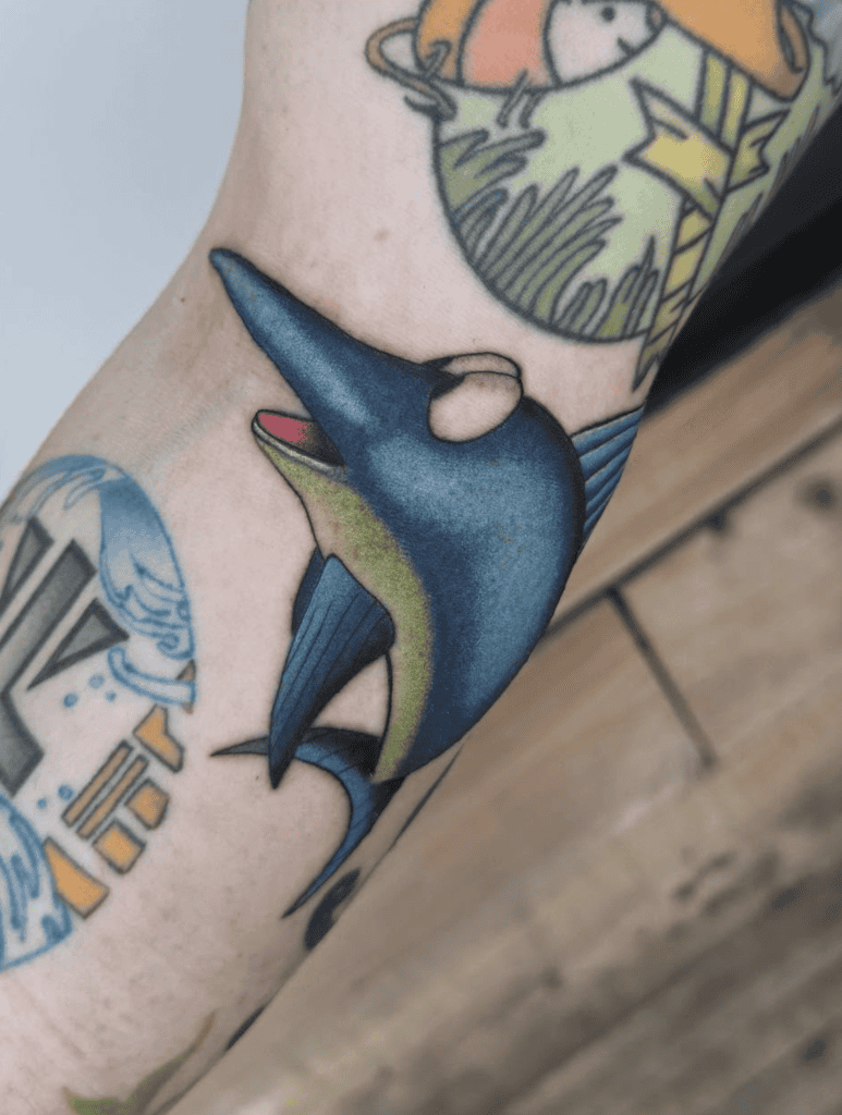 Enguarde Swim Donkey Kong Tattoo