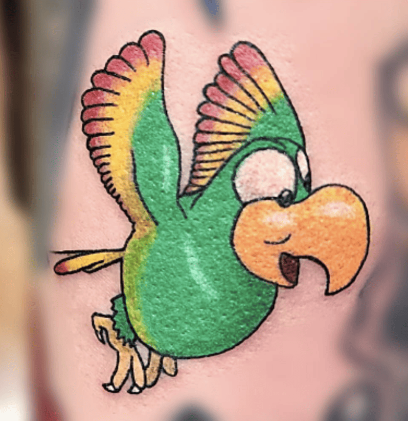 Squawks Donkey Kong Tattoo