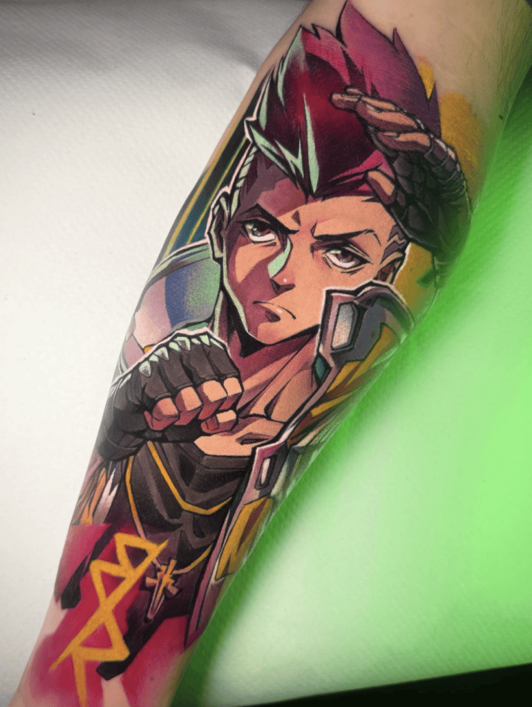 David Martinez Action Cyberpunk Edgerunners Tattoo