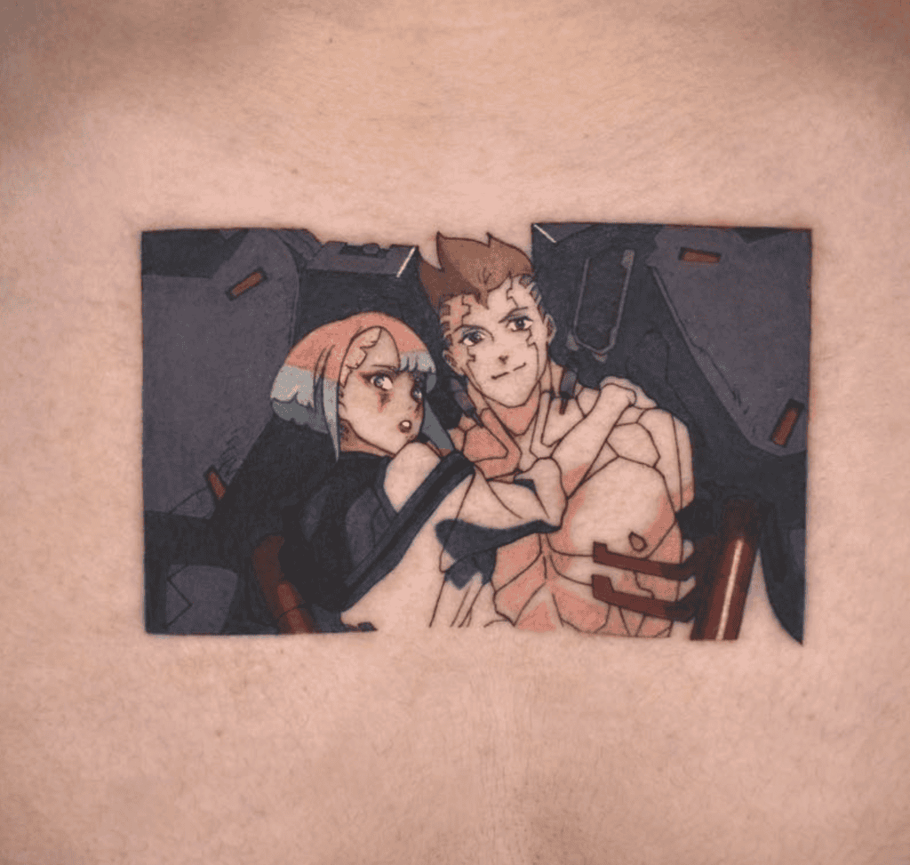 David Martinez Frame Cyberpunk Edgerunners Tattoo