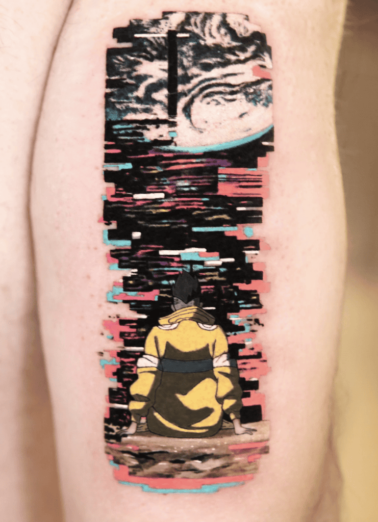 David Martinez Moon Cyberpunk Edgerunners Tattoo