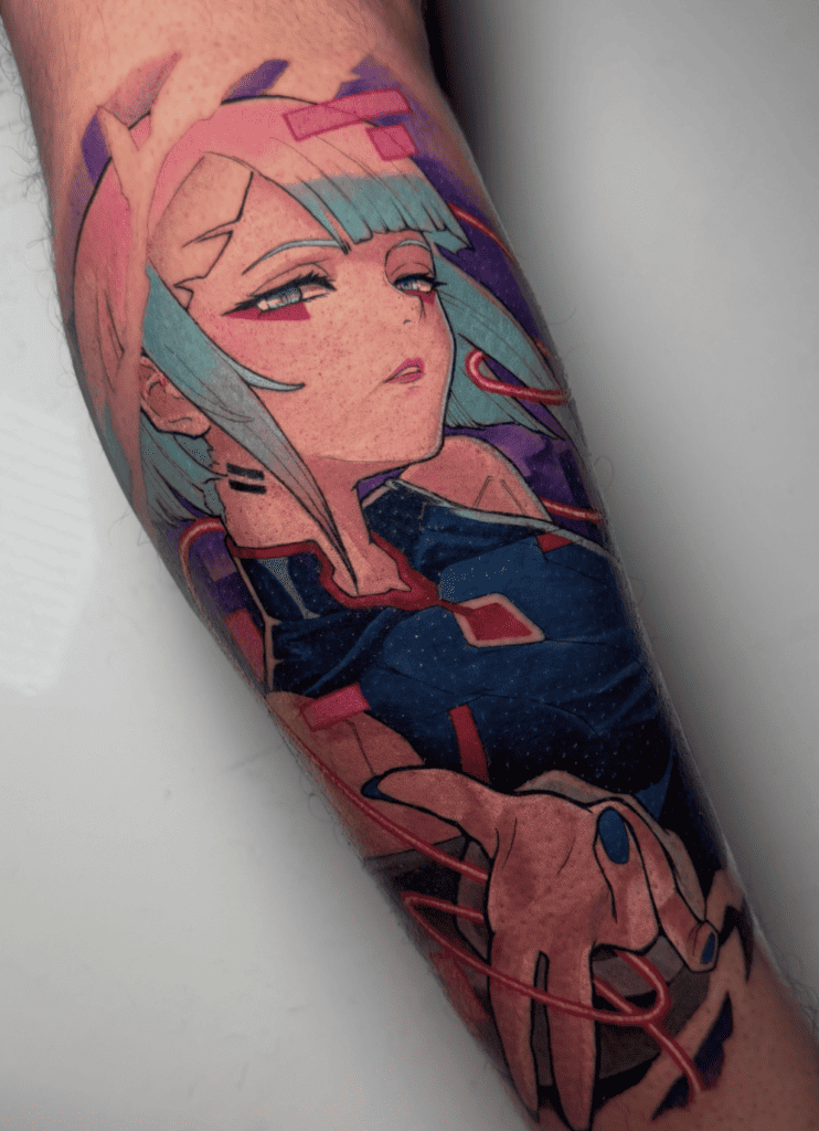 Lucy Kushinada Calm Cyberpunk Edgerunners Tattoo