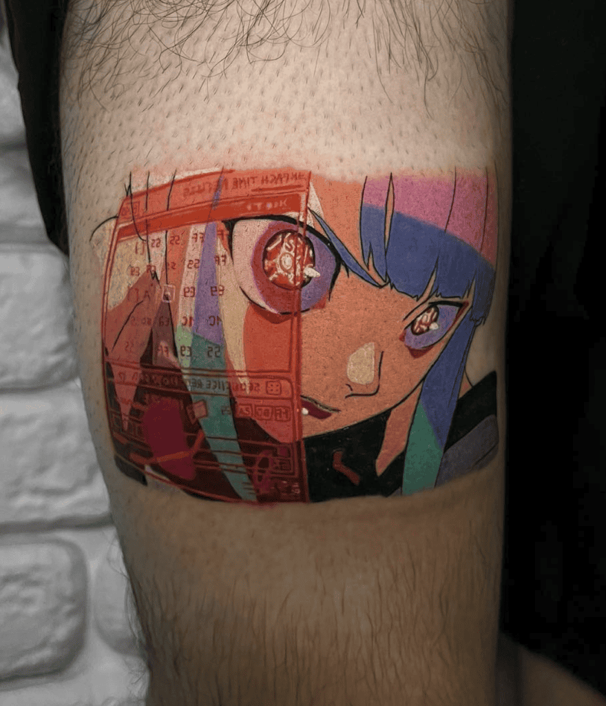 Lucy Kushinada Eye Cyberpunk Edgerunners Tattoo