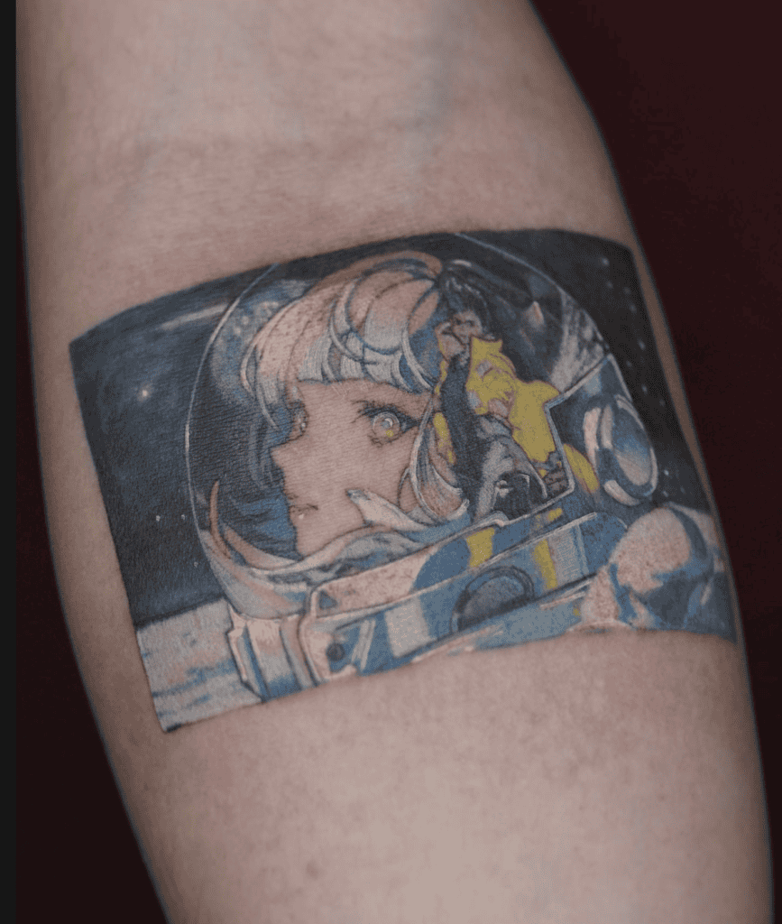 Lucy Kushinada Moon Cyberpunk Edgerunners Tattoo