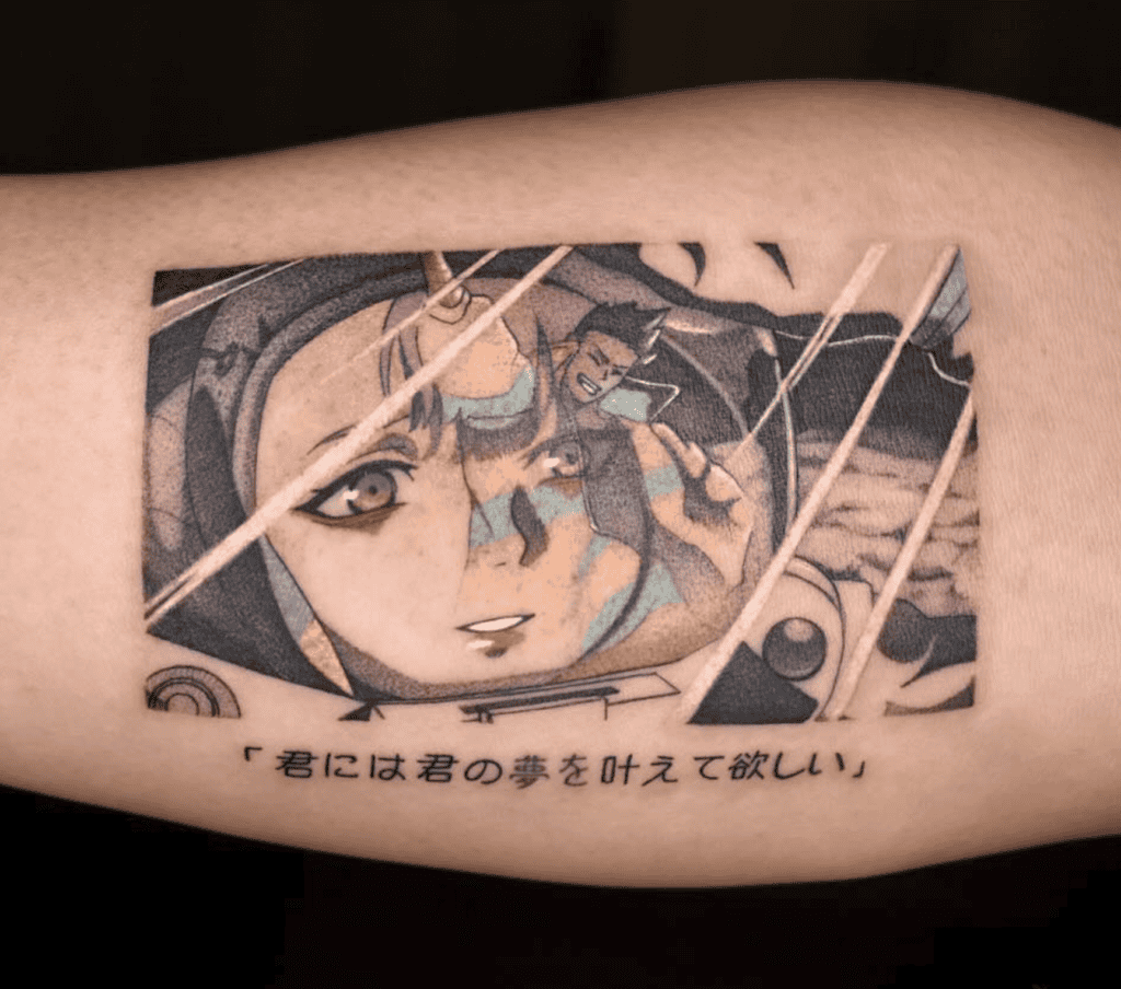 Lucy Kushinada Space Cyberpunk Edgerunners Tattoo