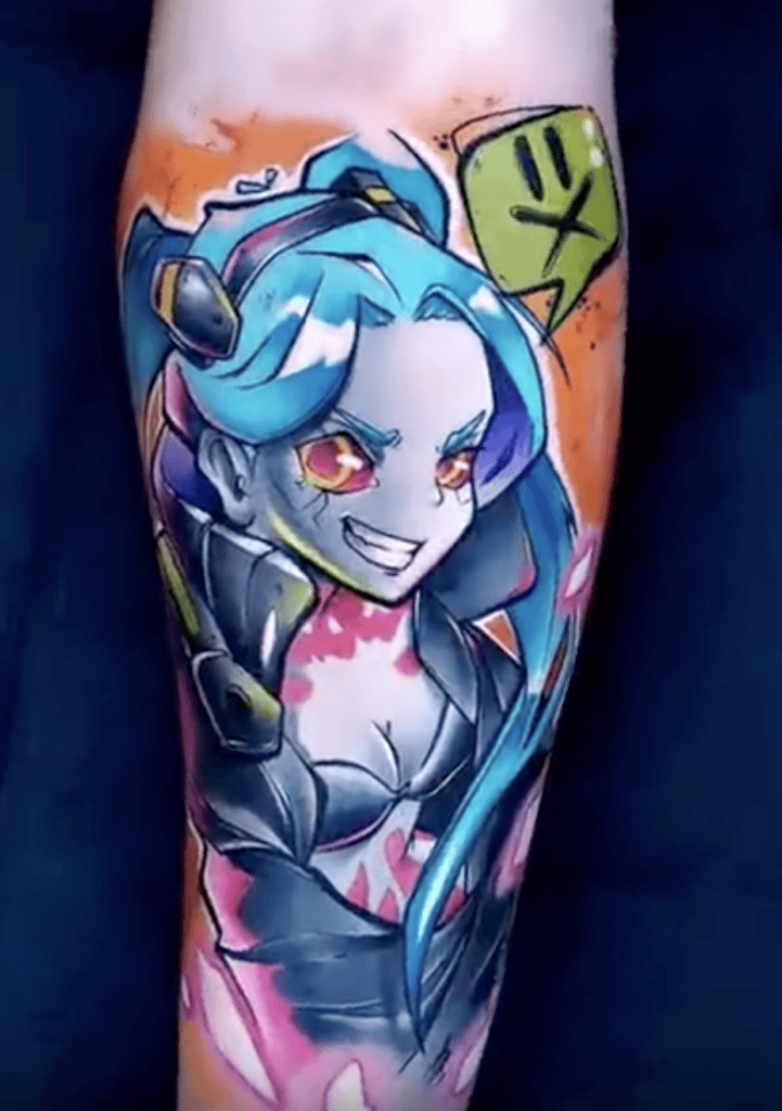 Rebecca Grin Cyberpunk Edgerunners Tattoo