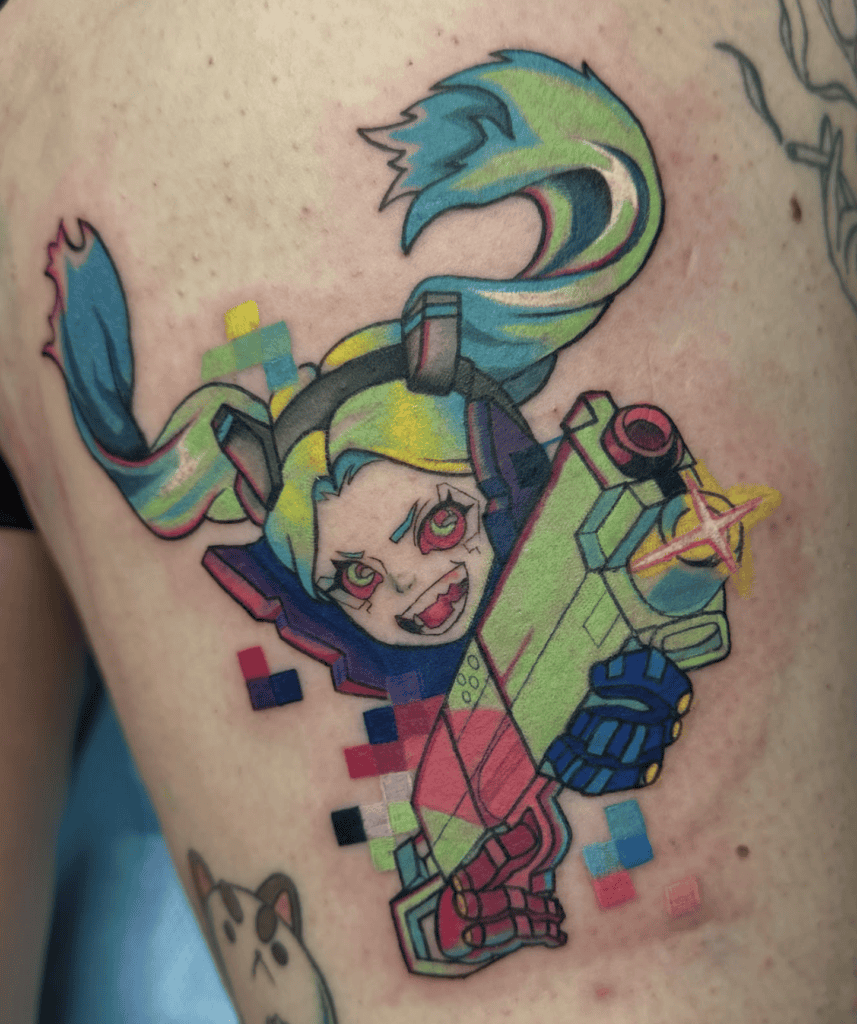 Rebecca Gun Cyberpunk Edgerunners Tattoo