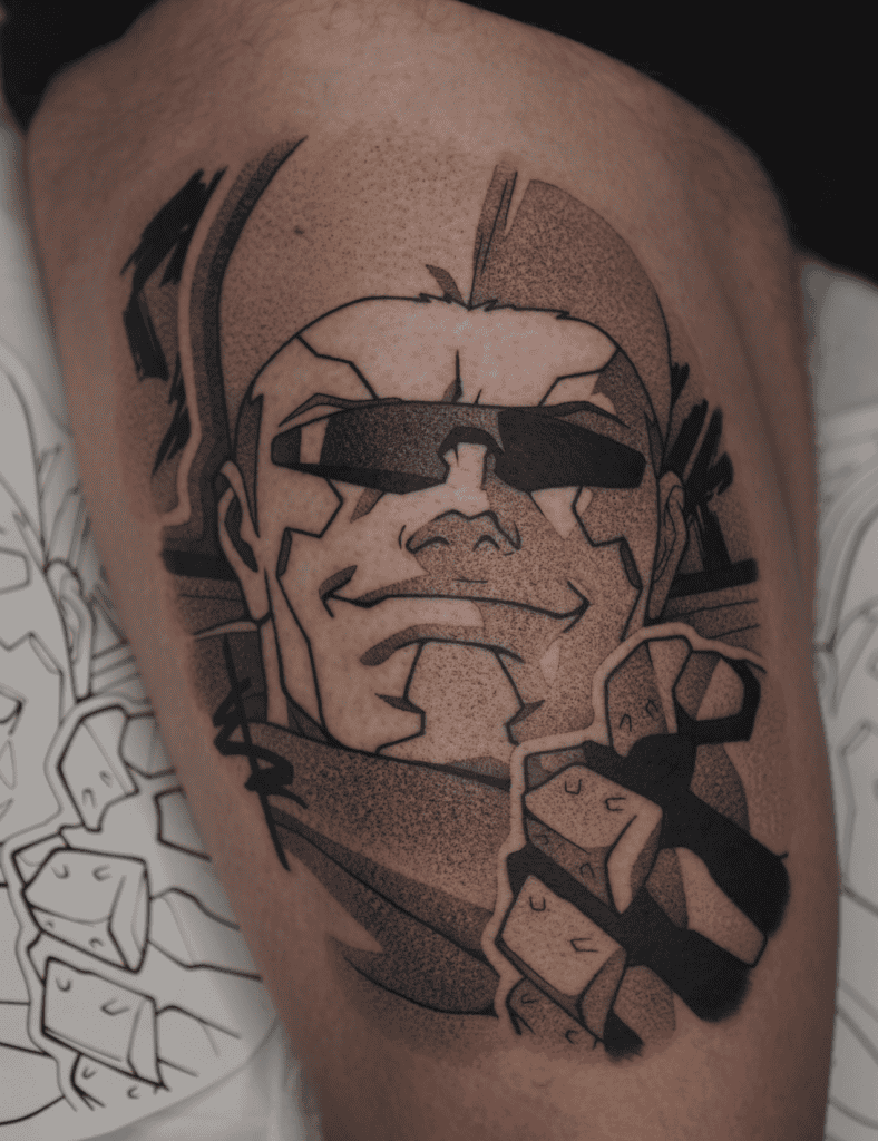 Maine Cyberpunk Edgerunners Tattoo