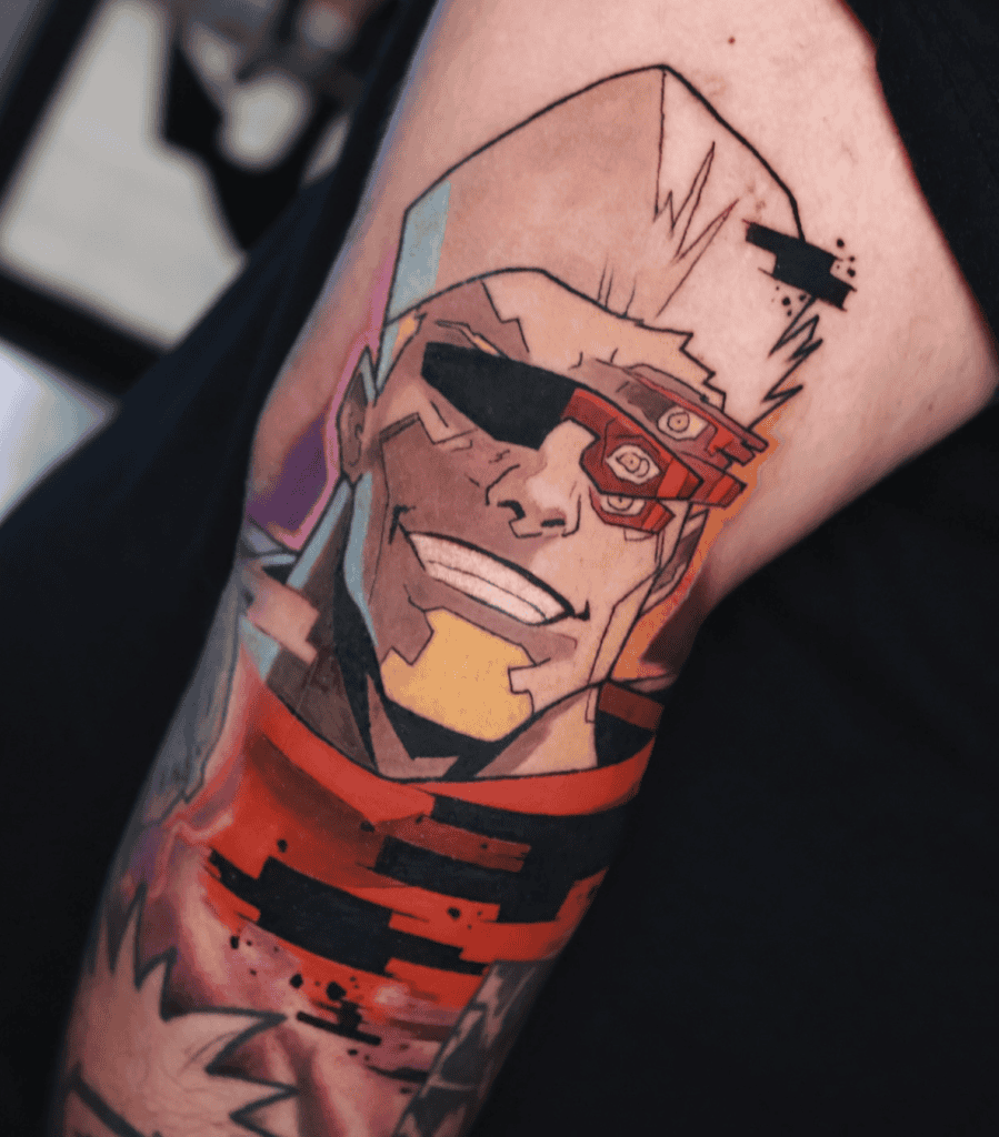 Maine Mad Cyberpunk Edgerunners Tattoo