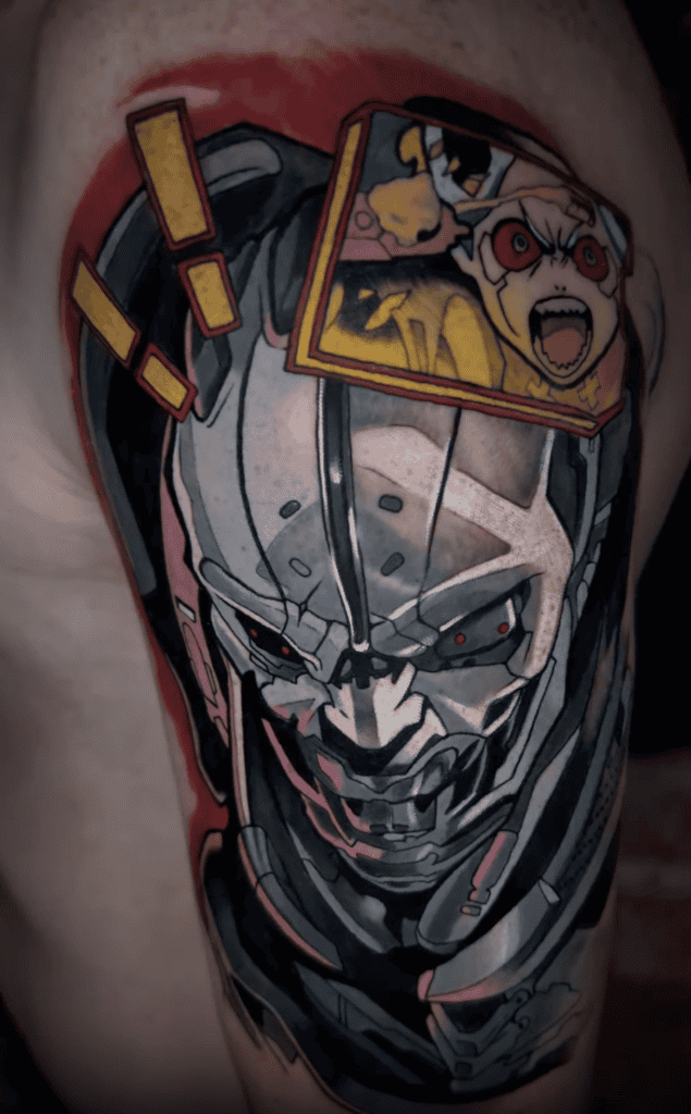 Adam Smasher Rebecca Cyberpunk Edgerunners Tattoo