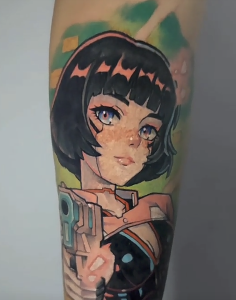 Sasha Yakovleva Cyberpunk Edgerunners Tattoo
