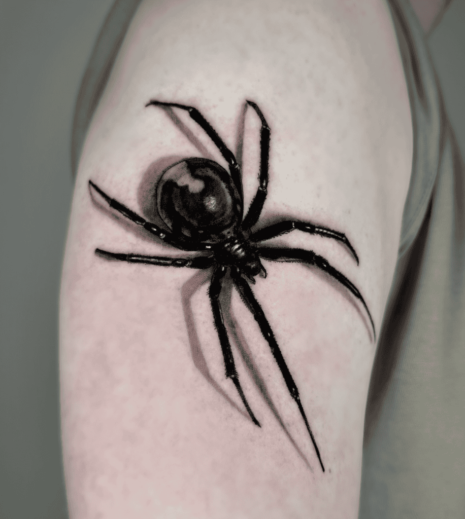 Black Widow Spider Tattoo