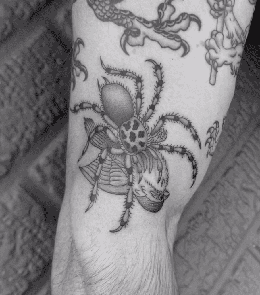 Goliath Birdeater Kill Spider Tattoo