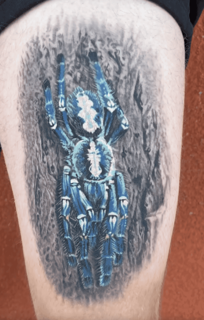 Poecilotheria Metallica Spider Tattoo