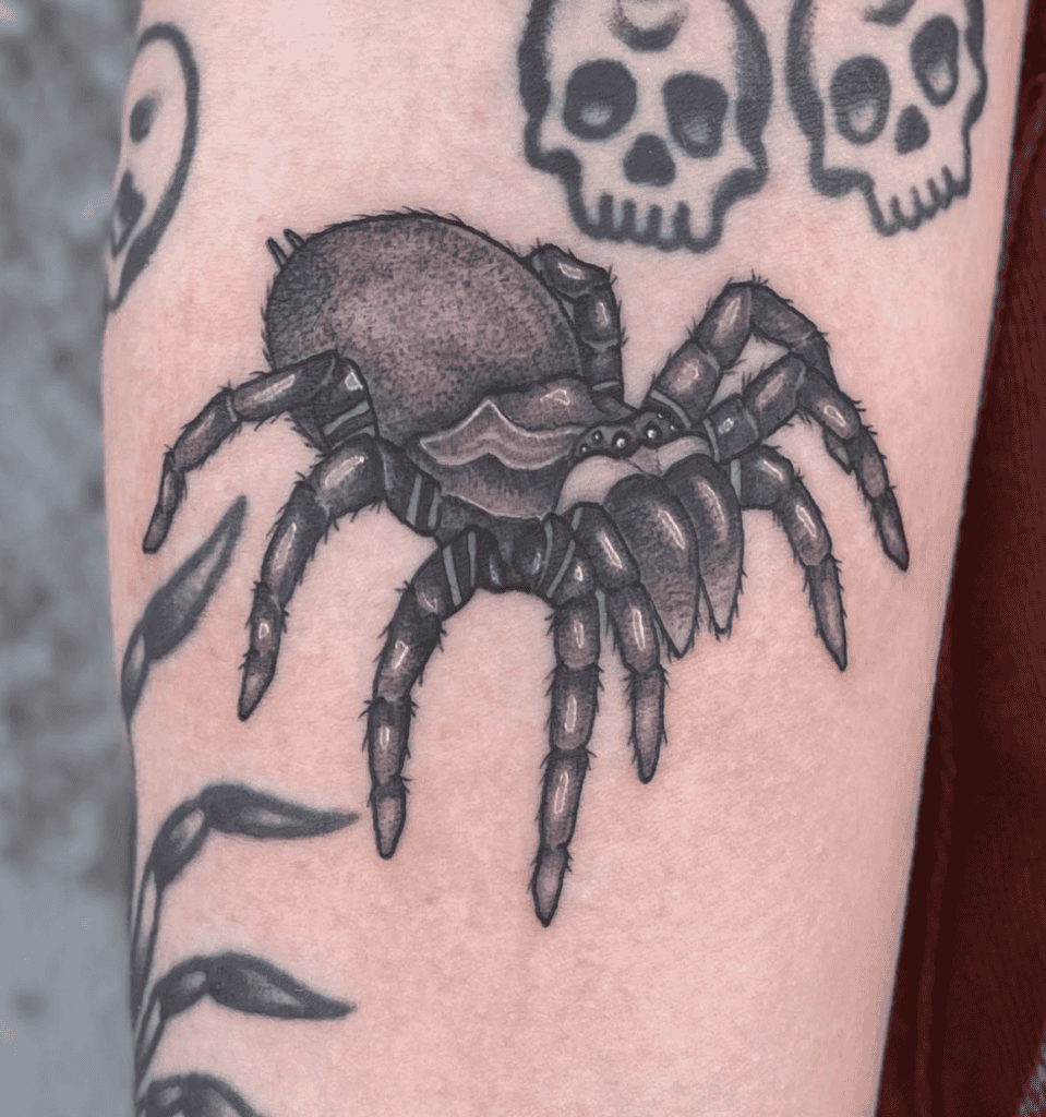Sydney Funnel-Web Spider Tattoo