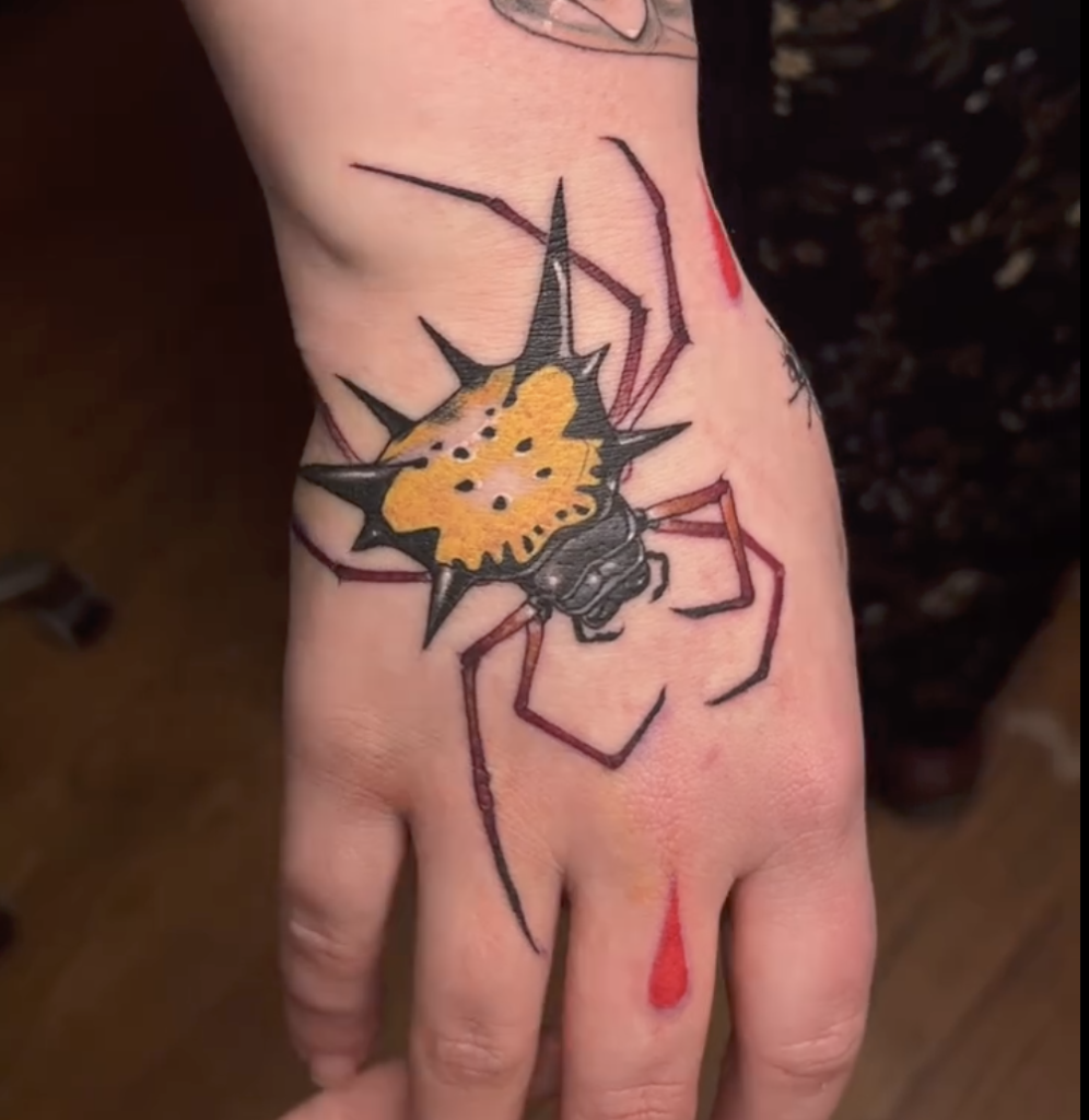 Spiny Orb-Weaver Crawl Spider Tattoo