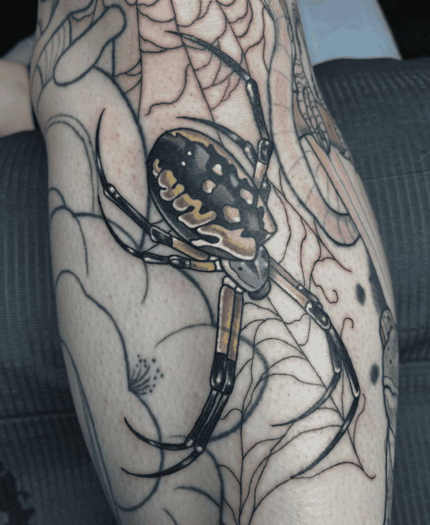 Argiope Spider Tattoo
