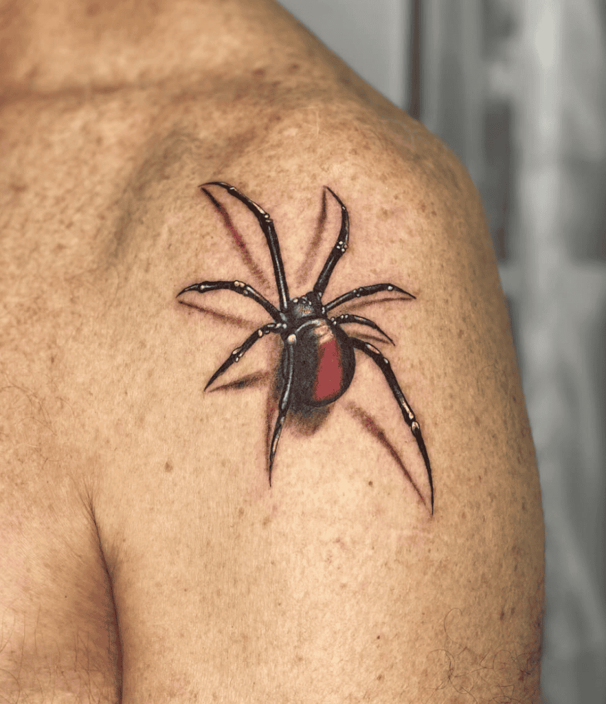 Redback Spider Crawl Tattoo