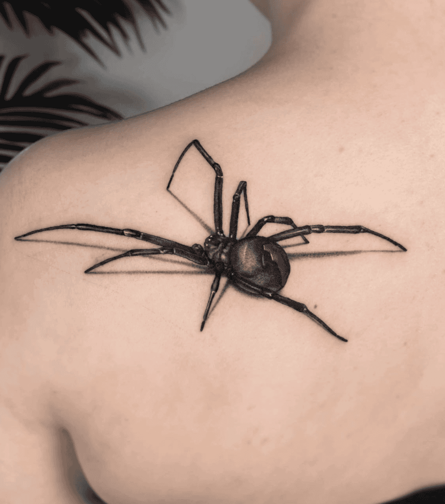 Redback Spider Length Tattoo