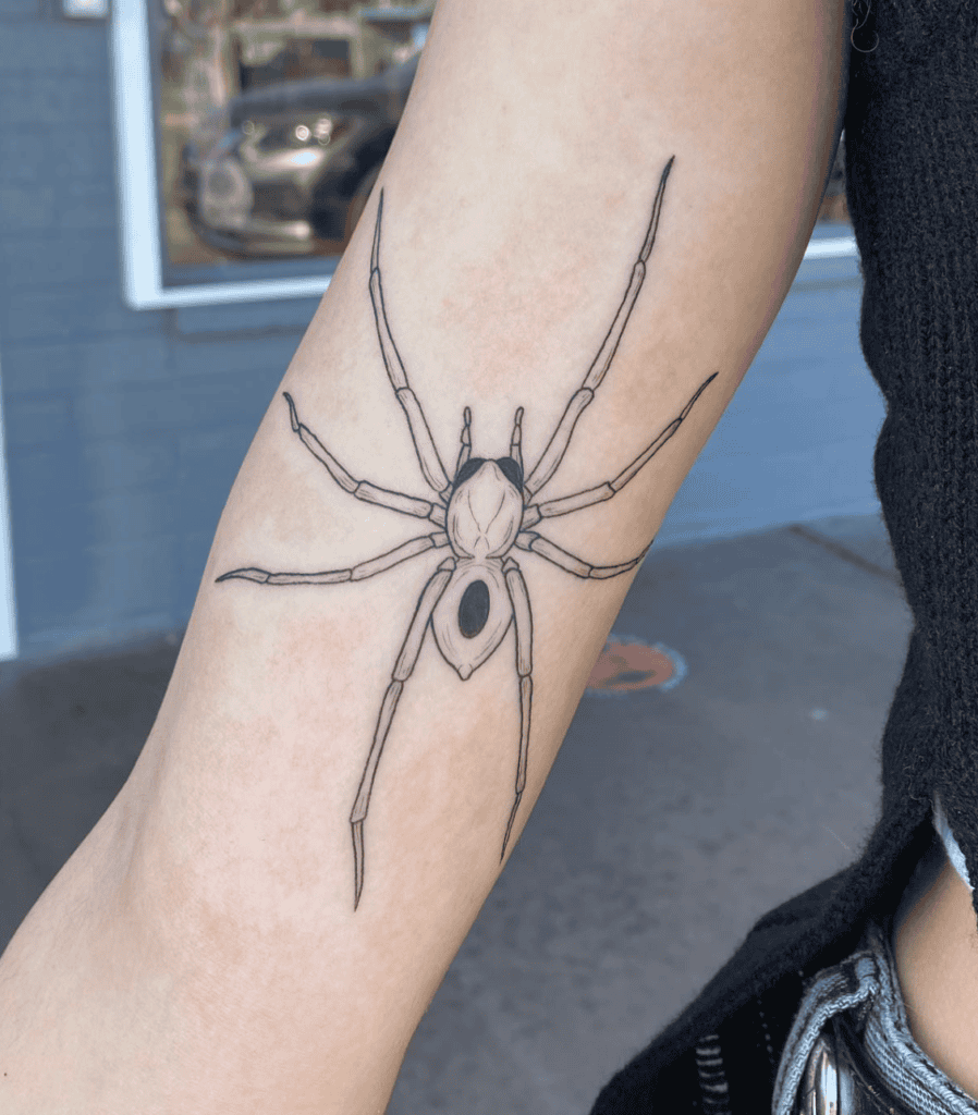 House Spider Tattoo