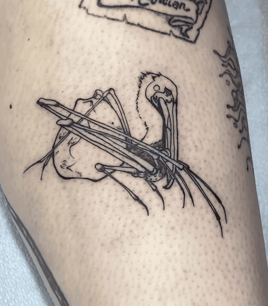 Pelican Spider Tattoo