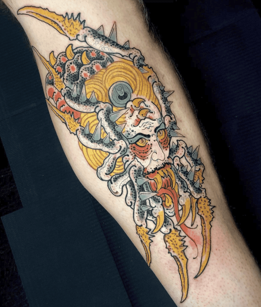 Jorōgumo Scary Spider Tattoo