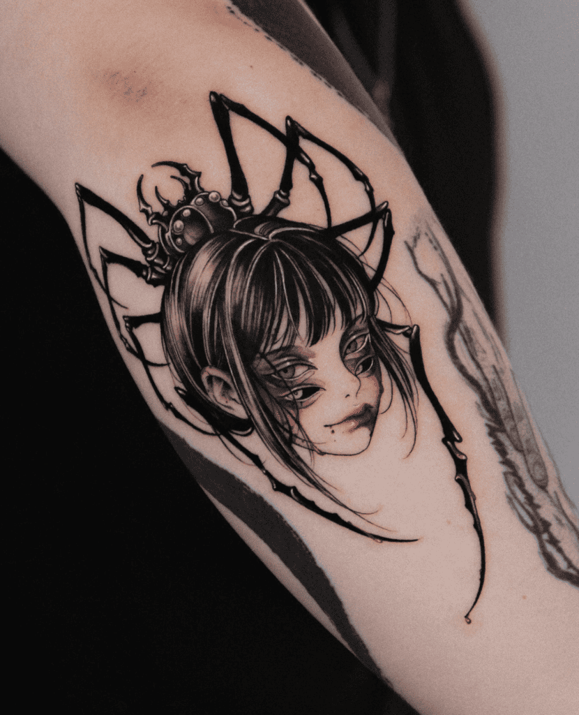 Jorōgumo Spider Tattoo