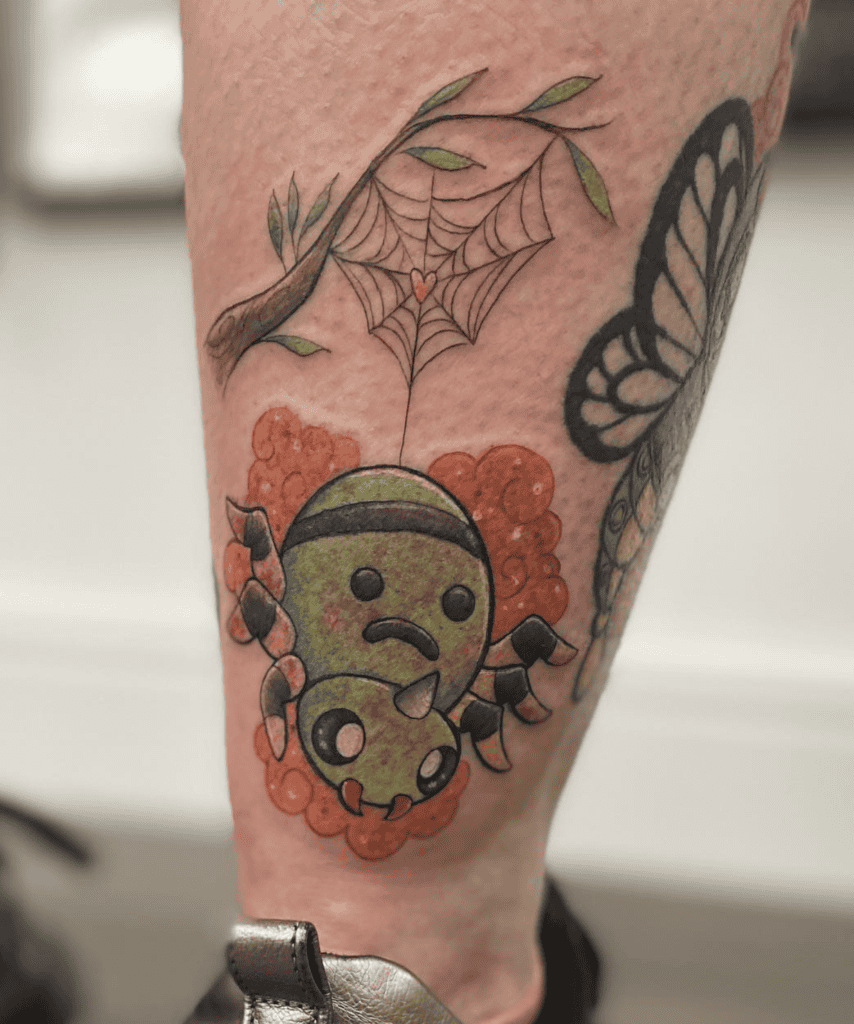 Pokémon Spider Tattoo