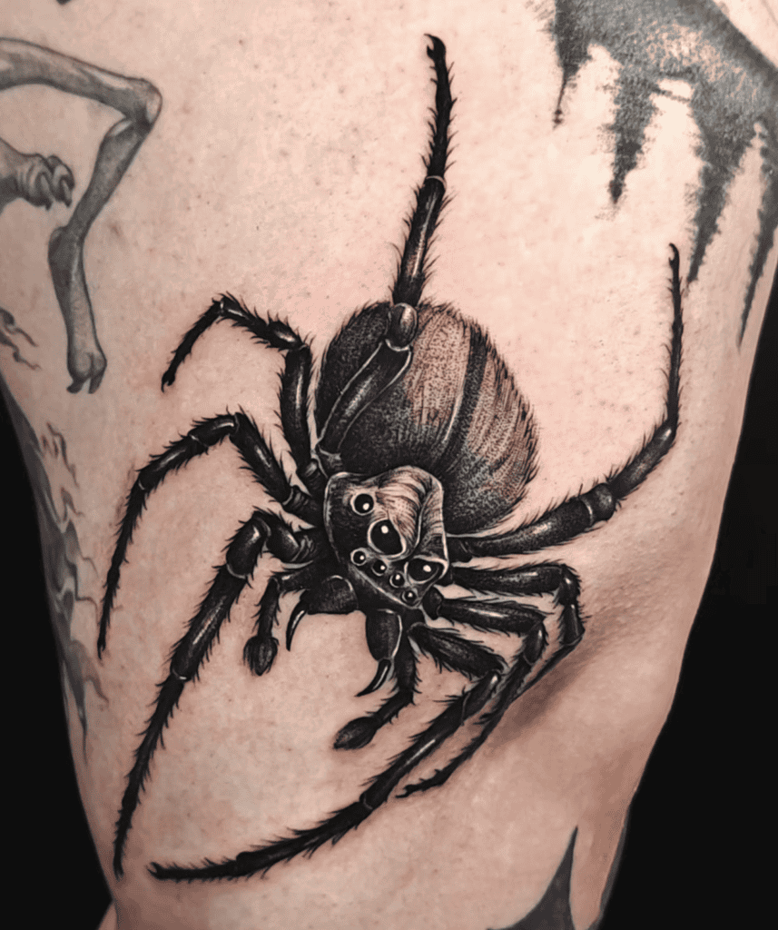 Aragog Angry Spider Tattoo