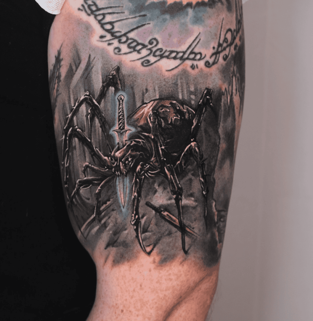 Shelob Sword Spider Tattoo