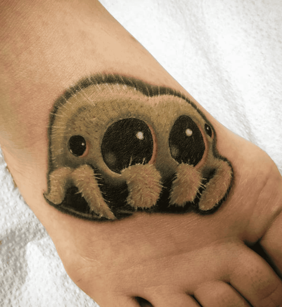 Lucas the Spider Cute Tattoo