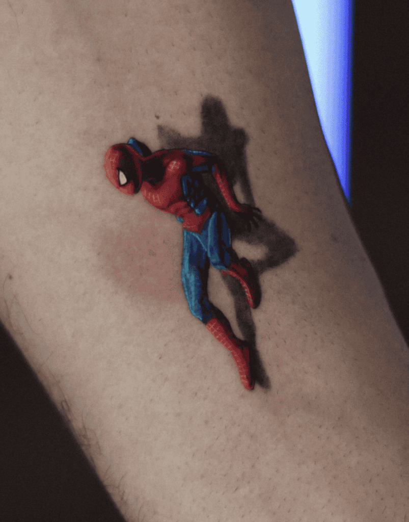 Spider-Man Wall Spider Tattoo