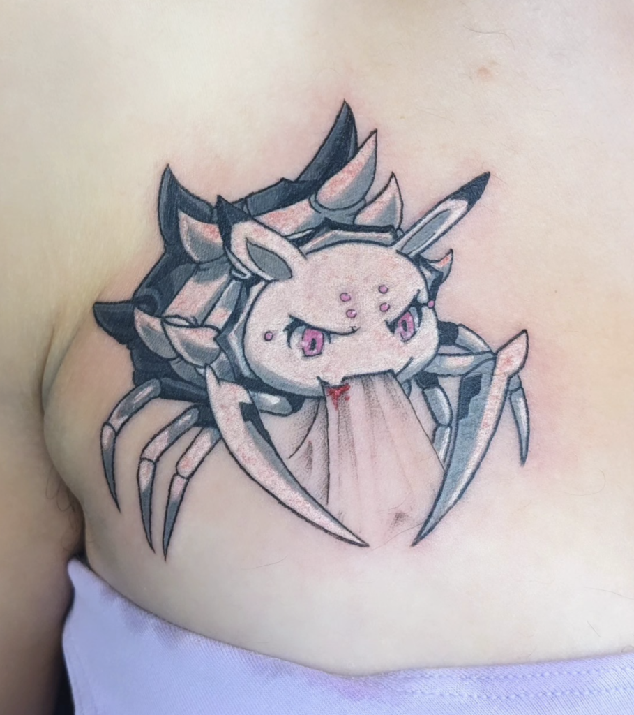 Kumoko Bite Spider Tattoo
